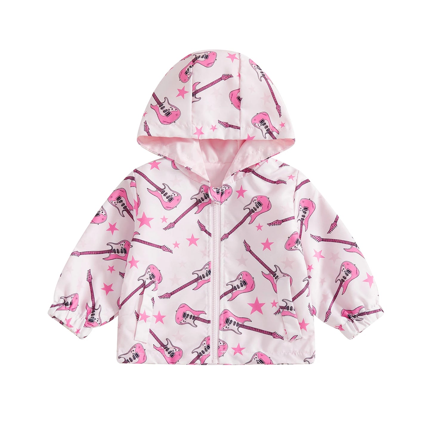 Cute Baby Girl Winter Hoodies Long Sleeve Floral Animal Print Zip Up Hooded Sweatshirt Toddler Jacket Outerwear Coat