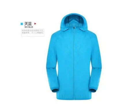 Men Women Hiking Jacket Waterproof Quick Dry Camping Hunting Clothes Sun-Protective Outdoor Sports Coat Anti UV Windbreaker
