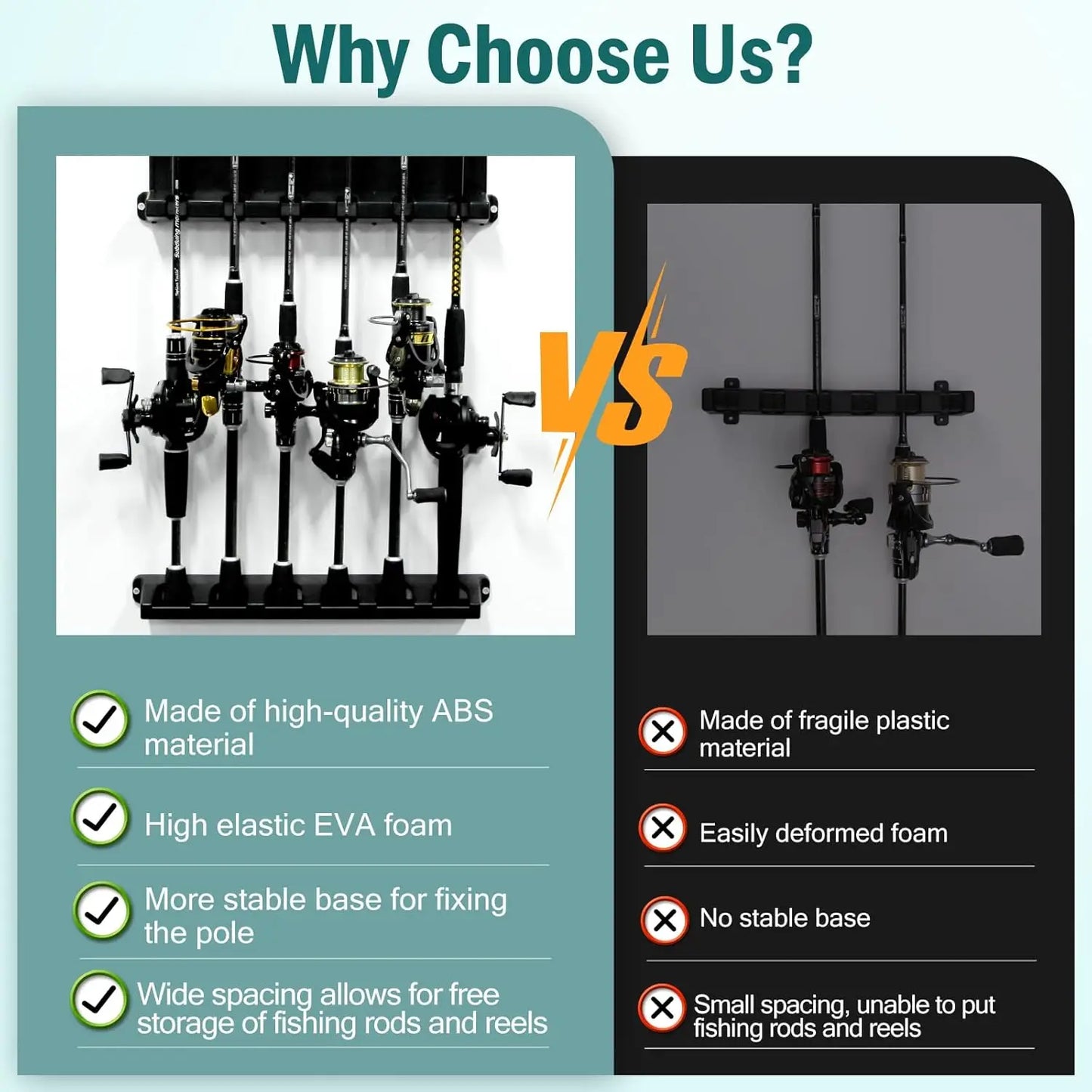 Storage Rack Holds 12 Rods