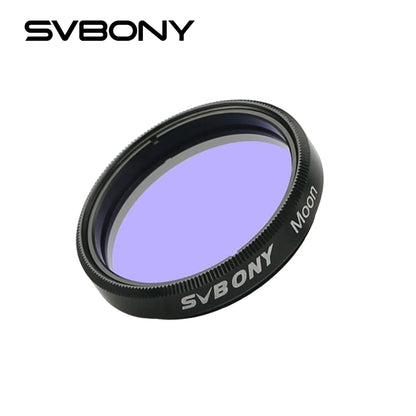 SVBONY Telescope Moon Filter for Standard 1.25/2 inches FIlter Thread with Metal Frame Optical Glass for Moon and Planets