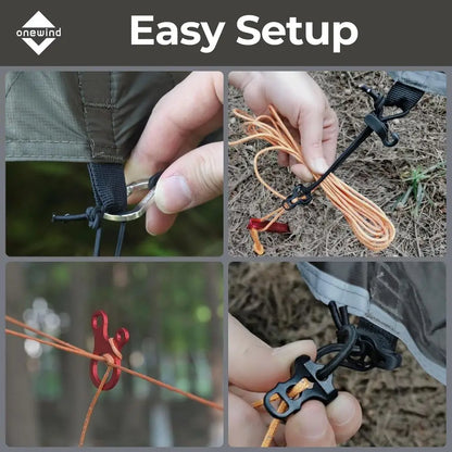 Ultralight 12x10ft Silnylon Hammock Rain Fly, Lightweight Waterproof Camping Shelter with Setup Kit, OD Green