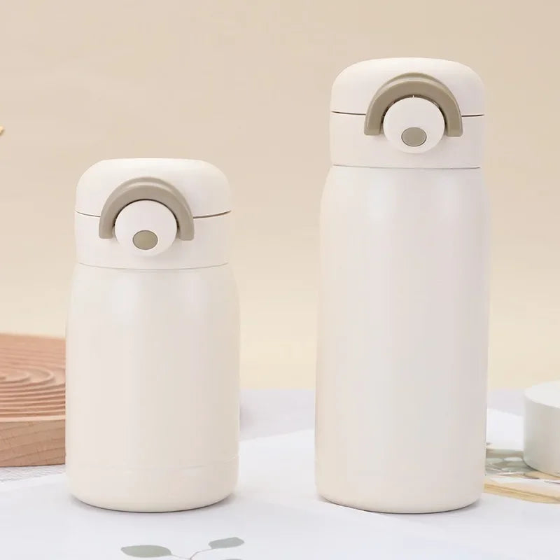 Mini Thermos Cup 220ml/350ml Pocket Cup Stainless Steel Thermal Coffee Mug Vacuum Flask Insulated Hot Water Bottle Kids Gift