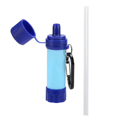 Multifunction Drinking Water Filtering Tools Camping Hiking Water Purifier Straw Multifunctional Drinking Filtration