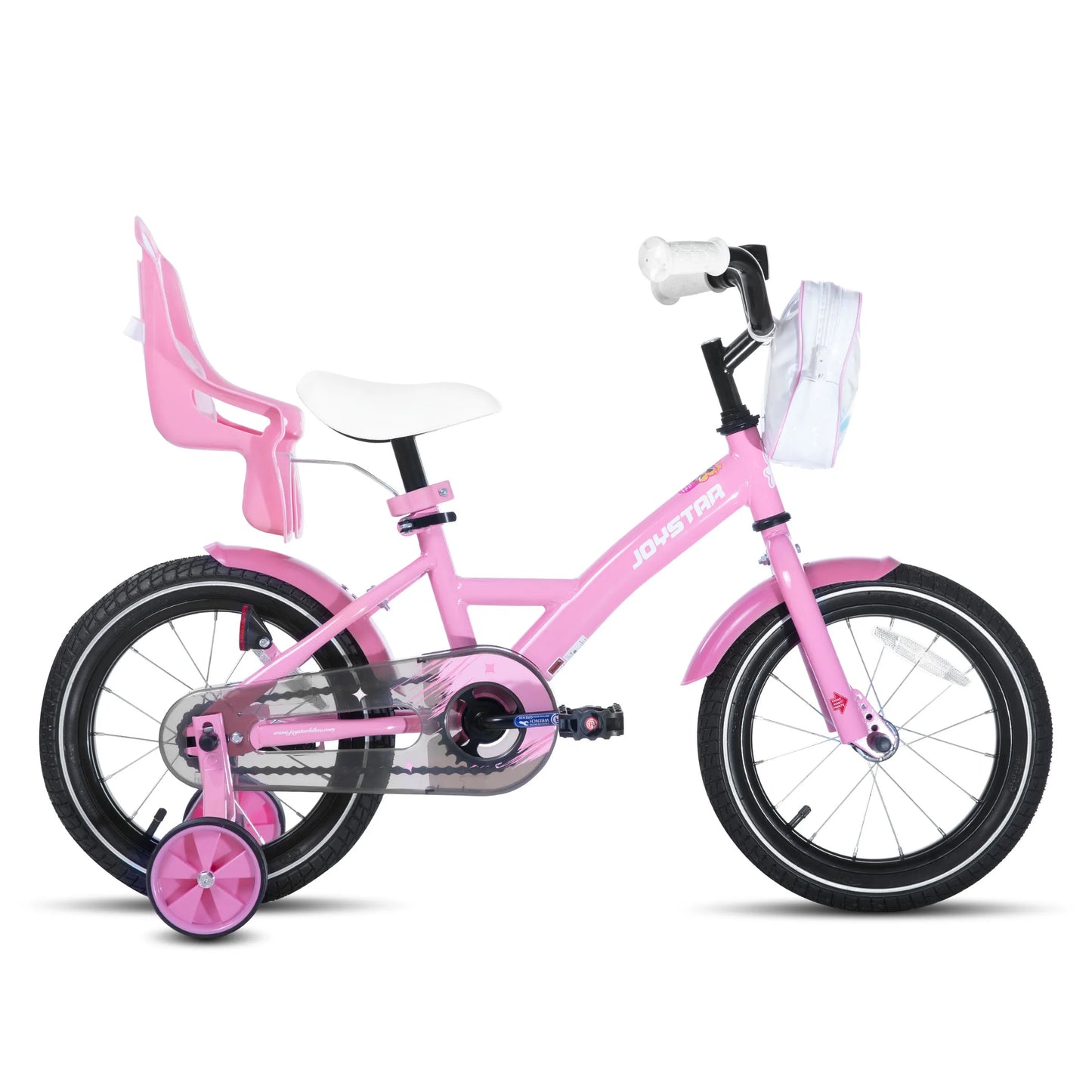 Joystar 14 16 20 Inch Kids Bike for Girls Ages 3-10 Years, Girls' Bikes with Training Wheels, Streamers, Basket and Doll Seat