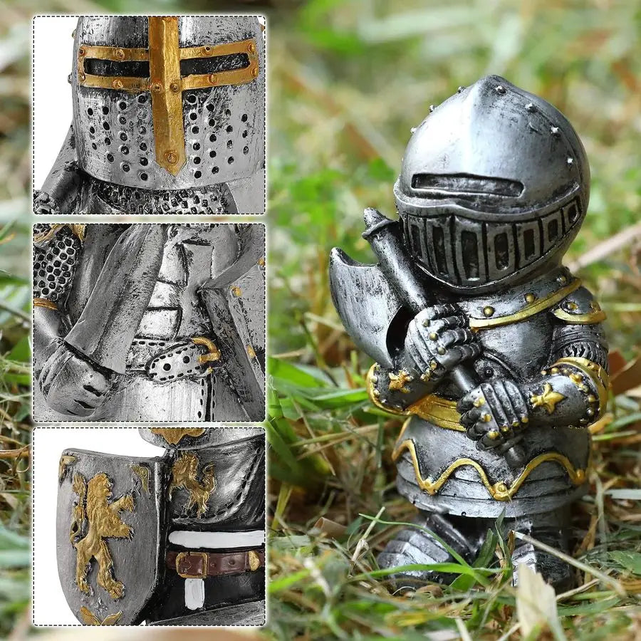 8 PCS Knight Garden Gnomes