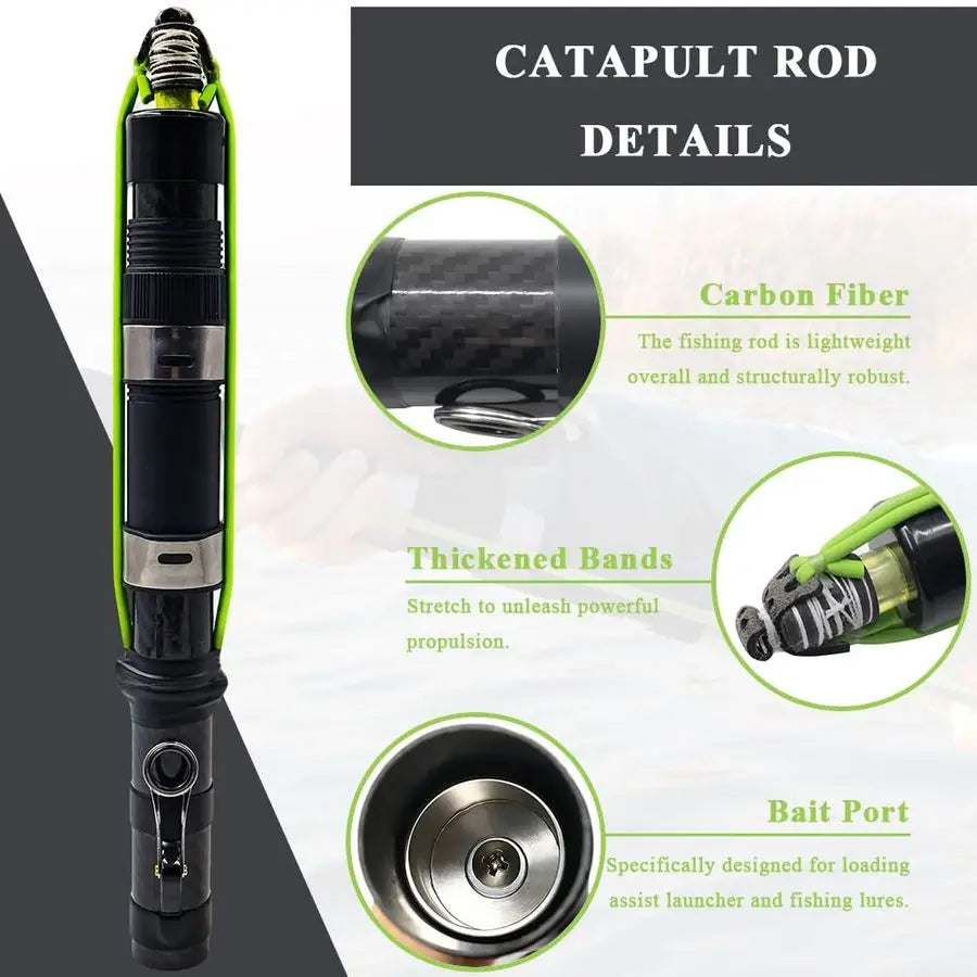 Carbon Fiber Fishing Poles and Reels Combo for Projecting Lures