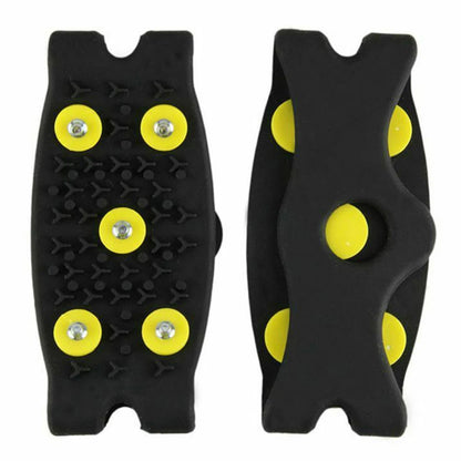 5-Stud Climbing Crampons Anti Slip Mountaineering Cleats Unisex Bundled Crampons Walking Hiking Accessories