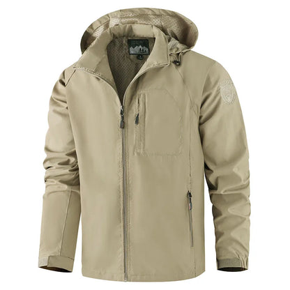 Camping Hiking Jacket Men Spring Autumn Outdoor Sports Breathable Coats Climbing Trekking Windbreaker Travel Waterproof Jacket