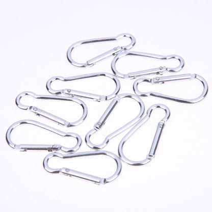 20pcs Carabiner Snap Hooks Alluminum Alloy Carabiner Clip Lightweight Quickly Attached Fixing for Fishing Hiking