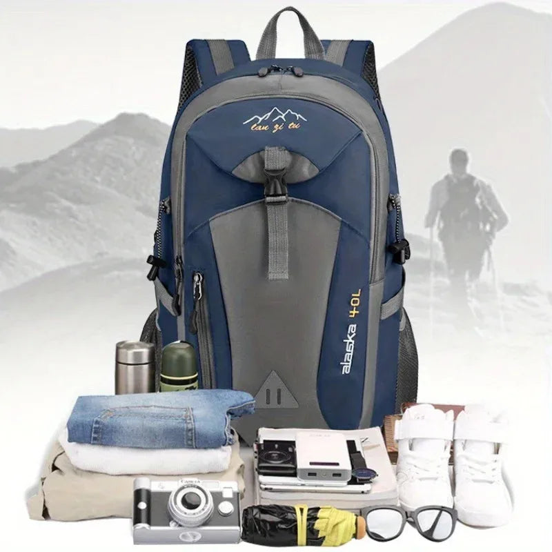 Men's and Women's Shoulder Bag New 40L Outdoor Hiking Bag Sports Bag Leisure Travel Backpack Large Capacity Bag