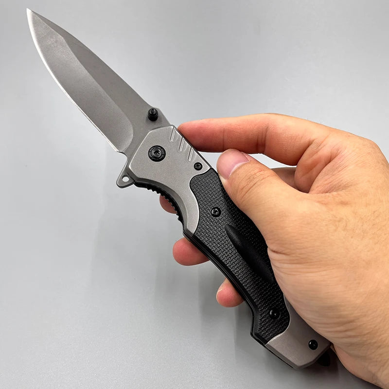 Steel Camping Folding Knife for Man High Hardness Outdoors Self Defense Survival Military Tactical Pocket Knives for Hunting