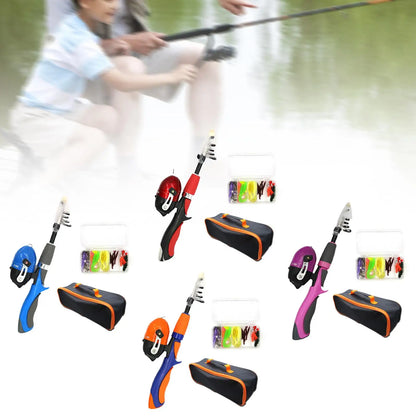 Traveling Kid Fishing Pole for Boys Girls