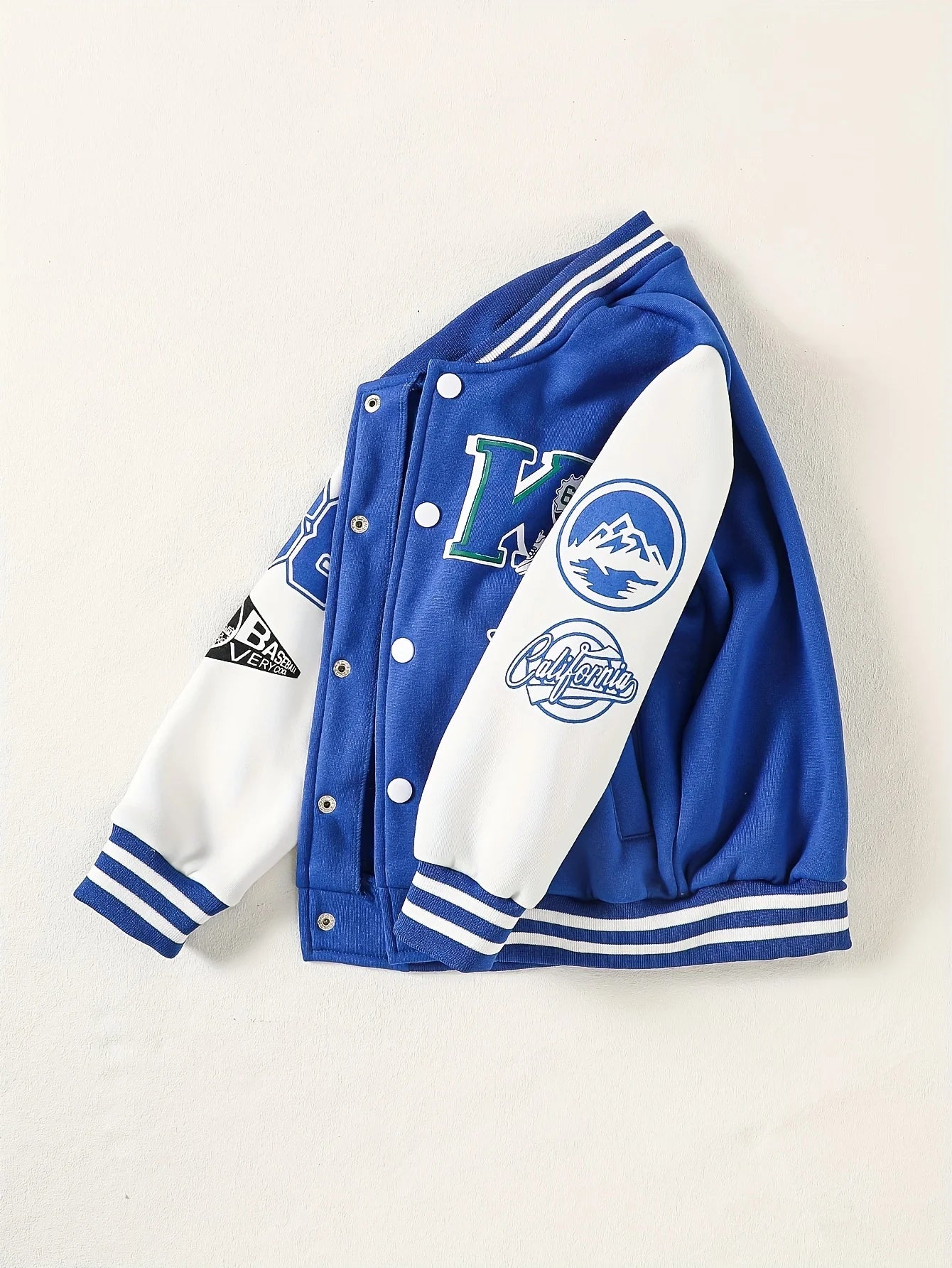 Kids Baseball Jacket Preppy Style Autumn Winter Fashion Outerwear Versatile Children Coat Boys Trendy Top