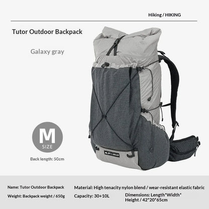 DAOSHI 30+10L Backpack Outdoor Ultralight Waterproof Camping Hiking Backpack Sport Bag Water-resistant Rucksacks