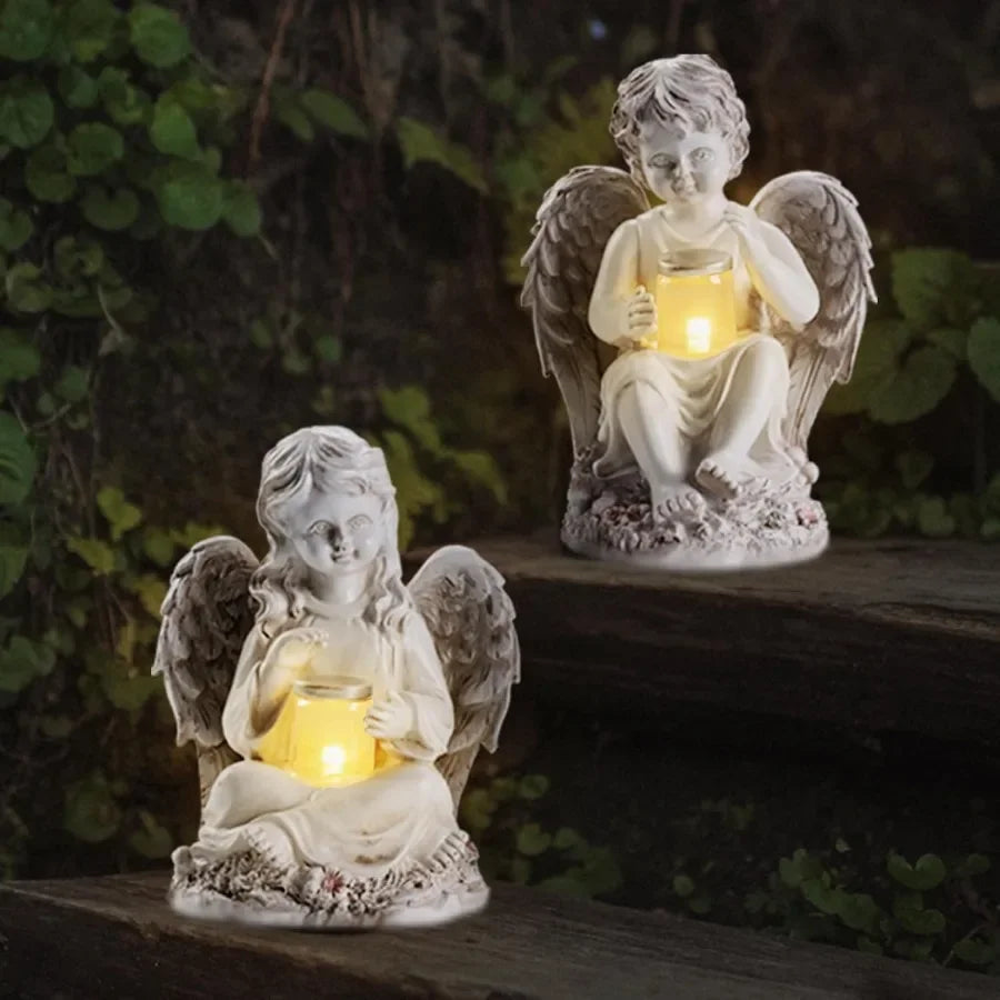 2 Pack Outdoor Angel Statue