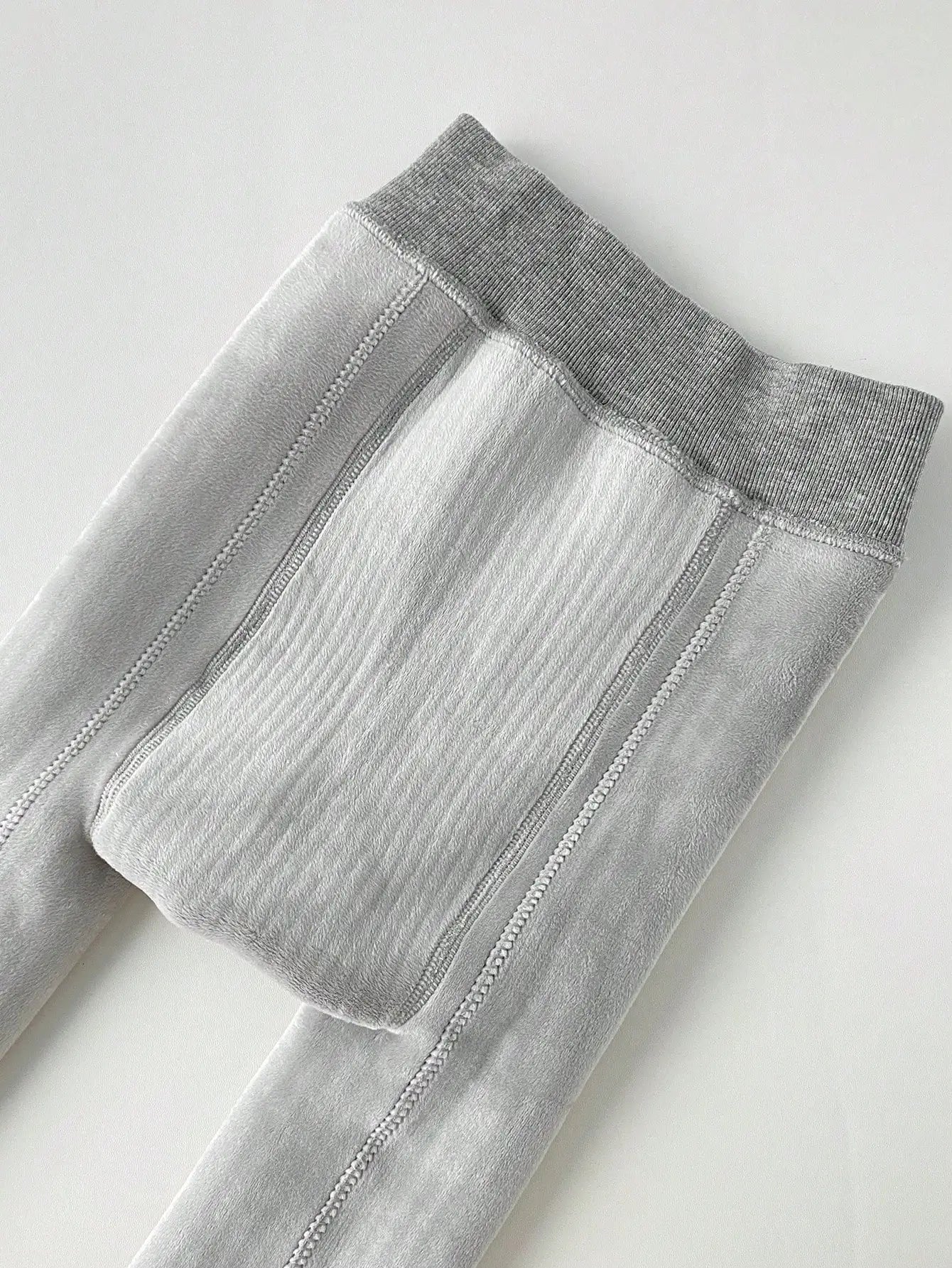 Warm Thermal Lined Stirrup Tights for Toddler Girls, Winter Ribbed Leggings with Soft Fleece Interior
