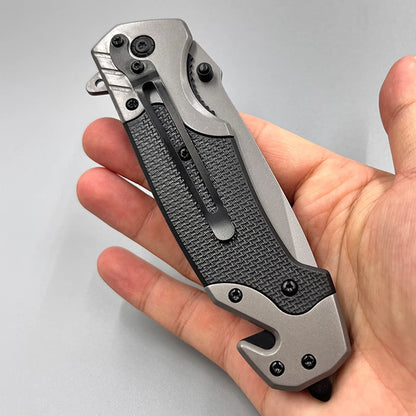 Steel Camping Folding Knife for Man High Hardness Outdoors Self Defense Survival Military Tactical Pocket Knives for Hunting