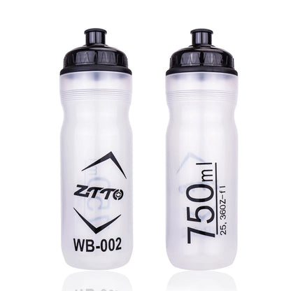 5-1SET Bicycle Water Drink Bottle Outdoor Plastic Portable Cycling Ultralight Leak-proof Kettle Bottle 750ml Cycling Accessory