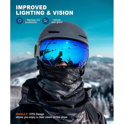 Universal Ski Goggles with 100% UV Protection for Men and Women