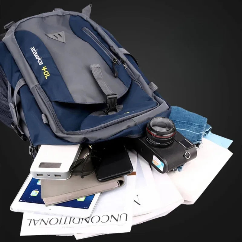 Men's and Women's Shoulder Bag New 40L Outdoor Hiking Bag Sports Bag Leisure Travel Backpack Large Capacity Bag