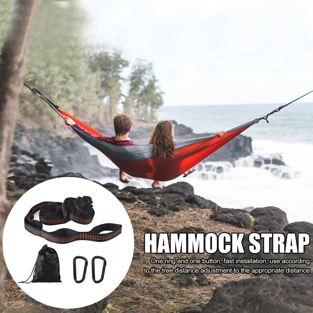 3m Outdoor Hiking Hammock Rope Wear Resistant High Strength Tree Hanging Swing Fixing Straps Hammocks Accessories