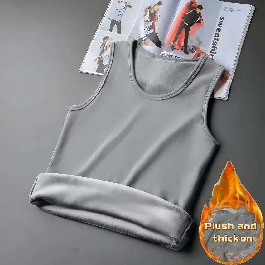 Autumn Winter Thermal Underwear Man Sleeveless Vest Thermo Lingerie Men's Warm Top Thickening Thermo Vest Undershirt