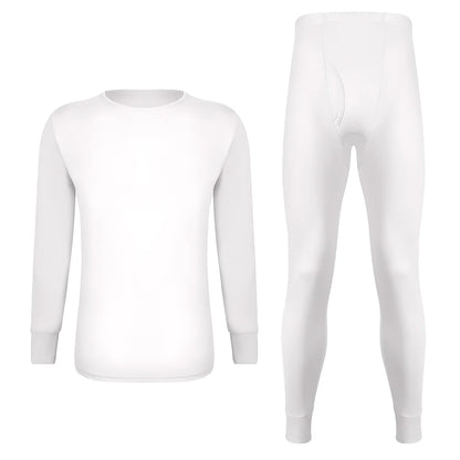 Long Johns Thermal Underwear Set for Men Fleece Lined Base Layer Set for Cold Weather Top Bottom S-2XL
