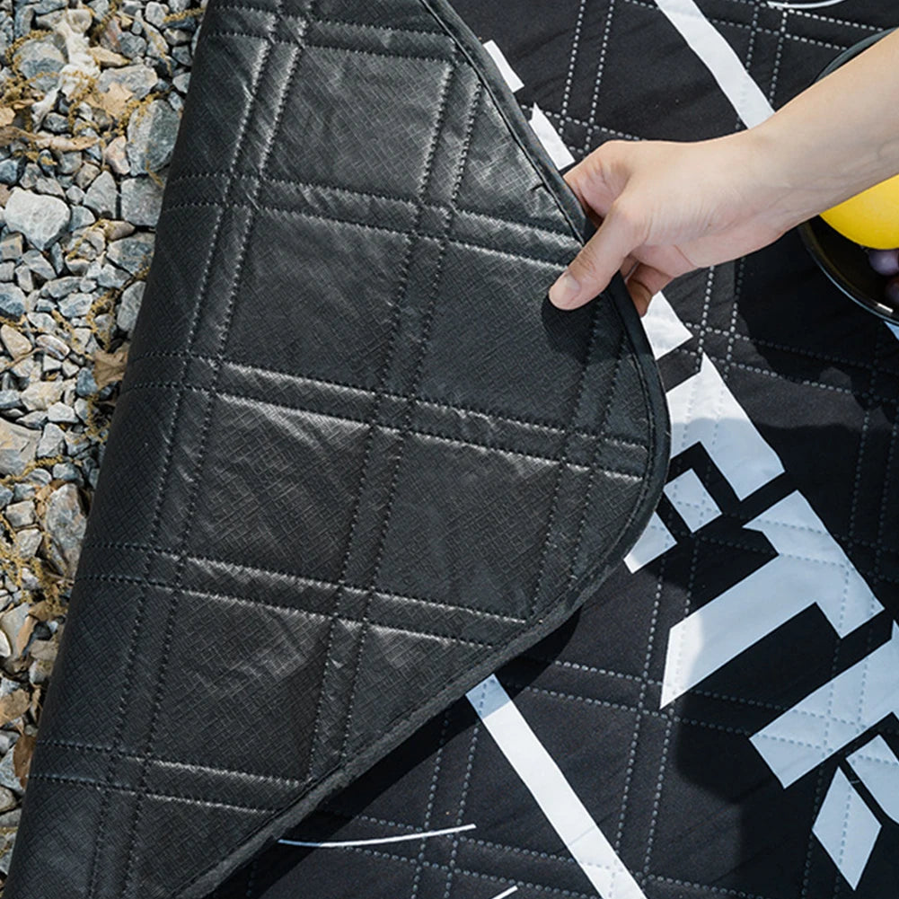 Thickened Moisture-Proof Mat Waterproof Ultrasonic Picnic Mat Aluminum Film Base Lightweight Beach Mat Tent Accessories