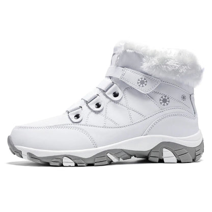 Womens Winter Boots Warm Fur Lined Snow Boots Comfortable Ankle Booties Outdoor Hiking Boots for Women