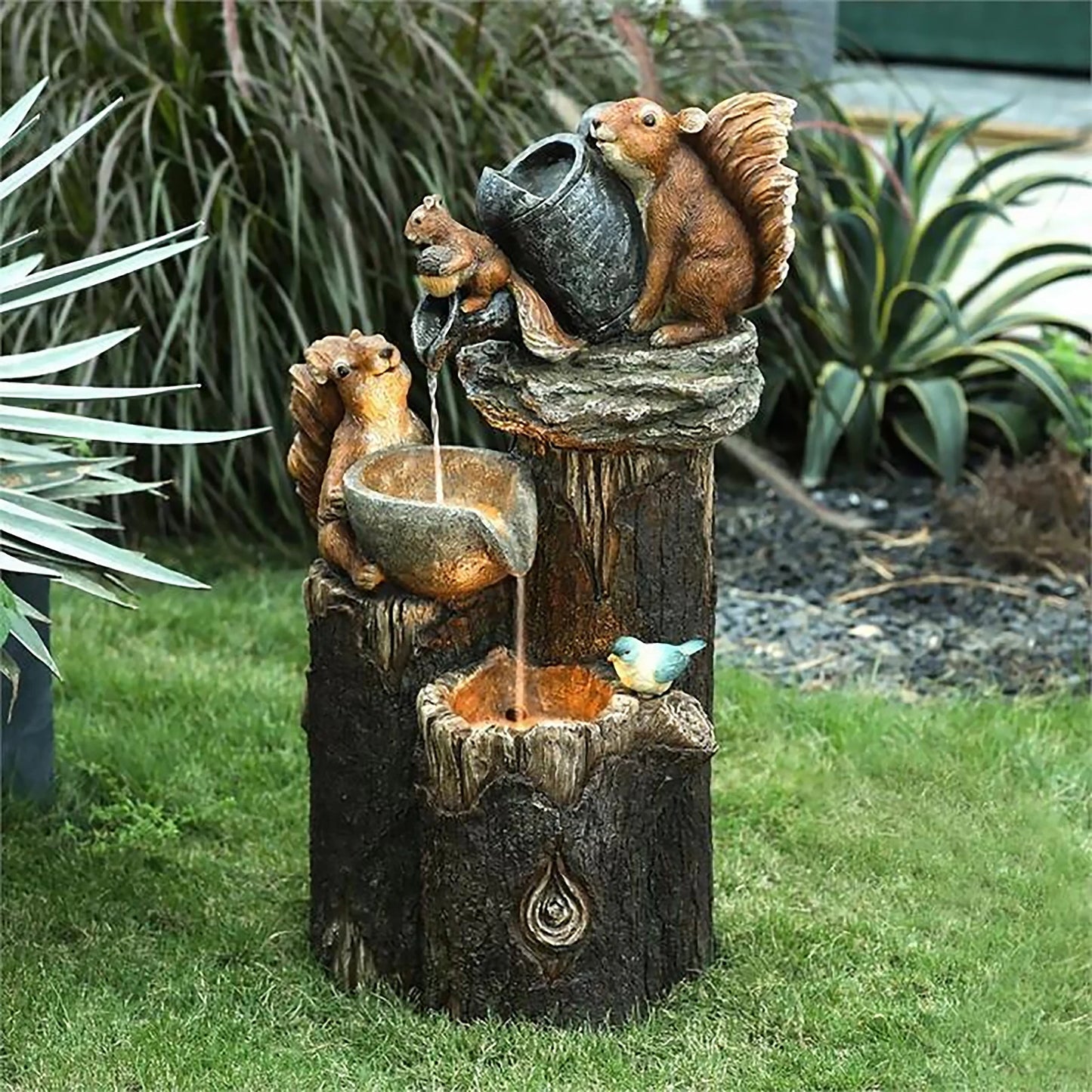 Funny Animal Decoration Duck /Squirrel Fountain