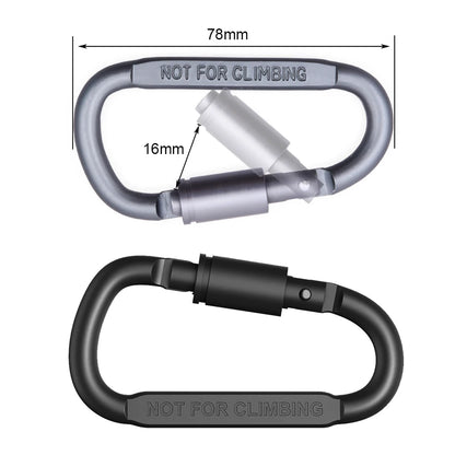 1/2/6 Piece Carabiner Set For Key Camping Survival EDC Outdoor Keychain Clip Alloy Aluminum Tactical Caribiner Hook Karabiners