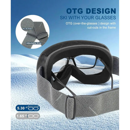 Universal Ski Goggles with 100% UV Protection for Men and Women
