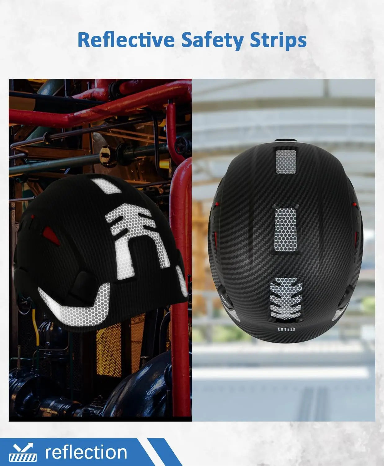 ANSI Z89.1 Approved Safety Helmet, Lightweight Vented Hard Hat with Adjustable Suspension for Industrial Construction