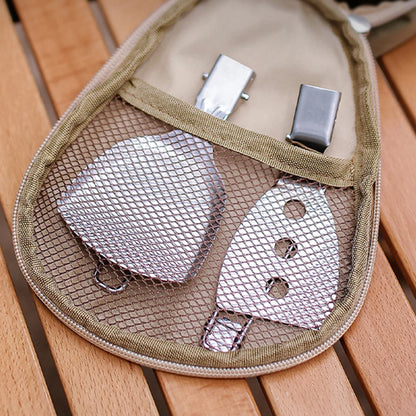 Folding Camping Cutlery Set Strainer/Shovel Picnic Cutlery Set Camp Cooking Utensil Set Outdoor Camping Gear Cooking Accessories