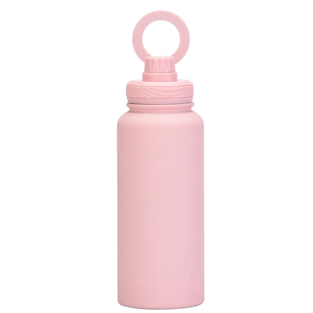 For MagSafe 1000ML Insulated Bottle Water Bottle with Rotating Phone Holder Thermal Water Cup Vacuum Cup for Outdoor Sports