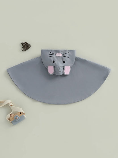 Adorable Infant Boys and Girls Halloween Cat Costume with Whiskers and Tail Hooded Kids Cat Cape and Ears