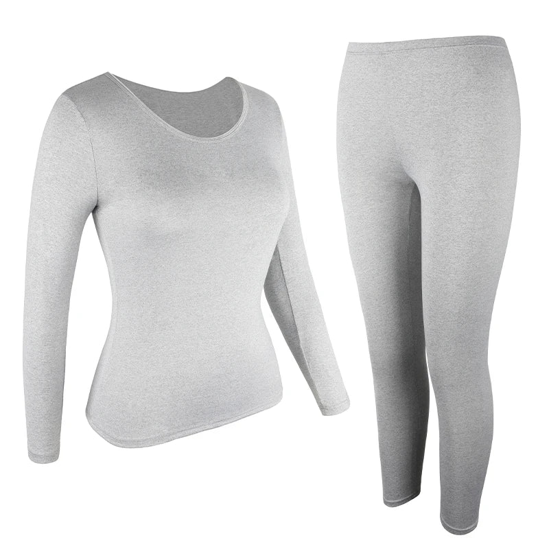 Women Thermal Underwear Set 2 pack Long Johns Ultra Soft Fleece Lined Base Layer Keep Warm Cold Weather Top Bottom﻿