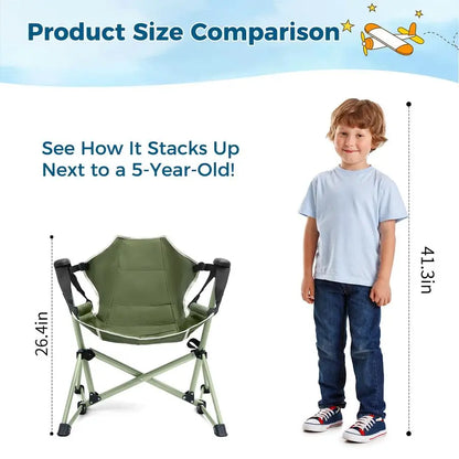 Hammock Chair,Adjustable Kids Camping Chair,Folding Chair with Stand,Portable Hammock Chair for Camping, Travelling and Patio,Gr
