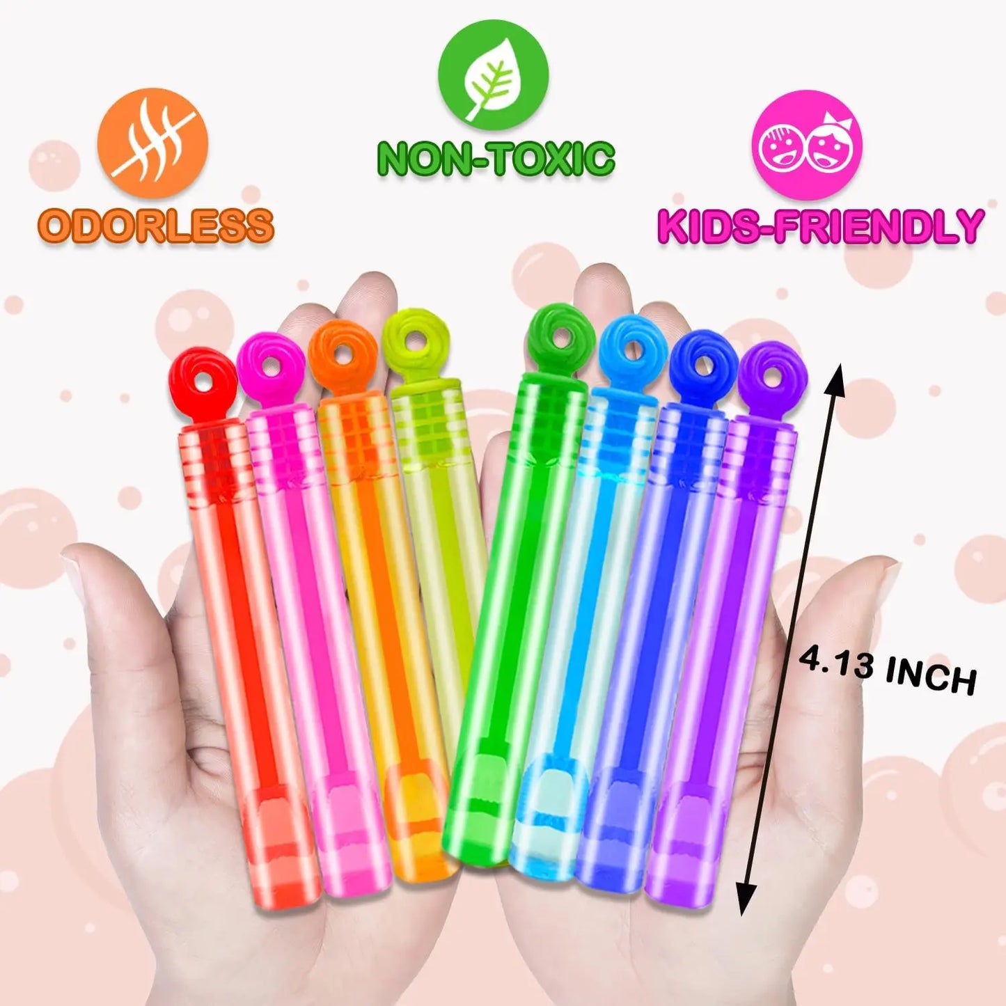 32 Pack Mini Bubble Wand Toys for Kids Party Favors, Easter Basket Fillers, Classroom Prizes & Non-Candy Treats