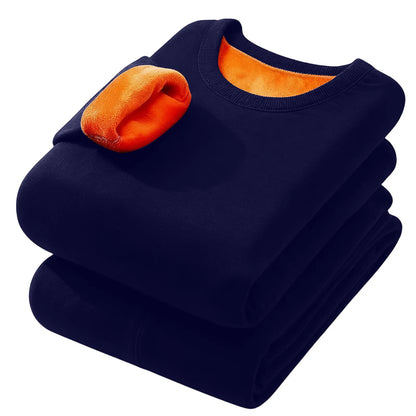 Men'S Thermal Underwear Thin Base Cotton Sweater Winter Thermo Shirt Tops Pants Set Thermal Clothing Set Skiing Underwear Set