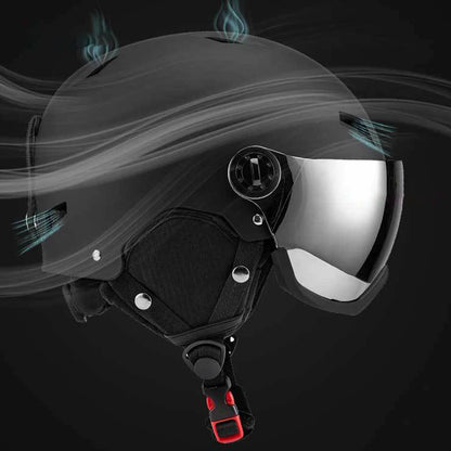 Snowboard Helmet with Goggles Skiing Helmet ABS Shell Protective EPS Foam Snow Helmet for Men Women and Youth