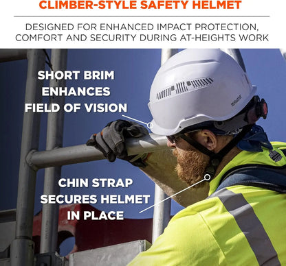 Class C Safety Helmet in White, Durable and Comfortable for Work Protection