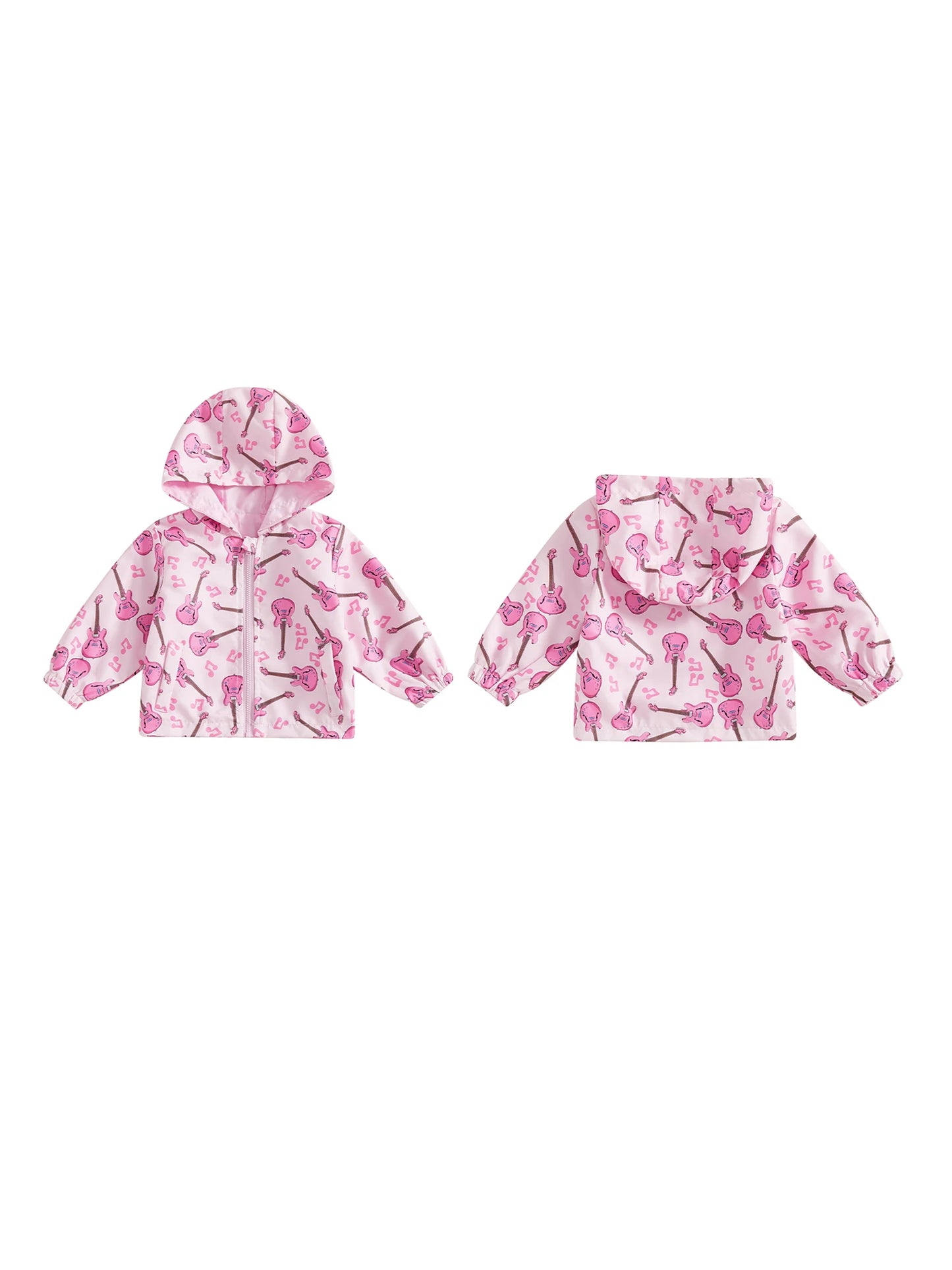 Cute Baby Girl Winter Hoodies Long Sleeve Floral Animal Print Zip Up Hooded Sweatshirt Toddler Jacket Outerwear Coat