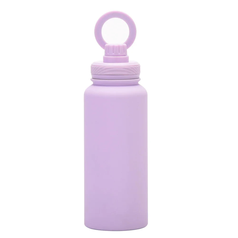 For MagSafe 1000ML Insulated Bottle Water Bottle with Rotating Phone Holder Thermal Water Cup Vacuum Cup for Outdoor Sports