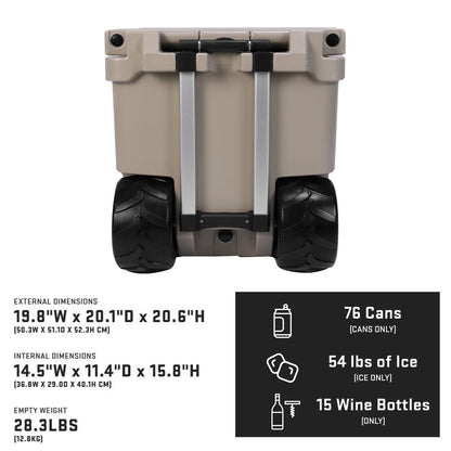 5L Insulated Heavy Duty Insulated Cooler Box with Portable Handles/Leak-Proof Tight Latches for The Beach Camping Picnics & More