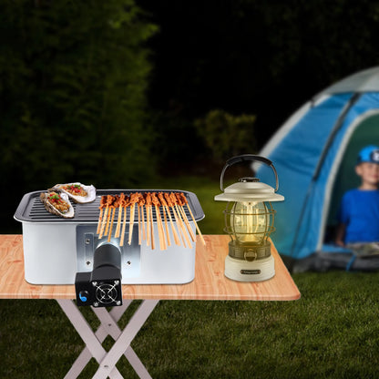 Portable Camping Barbecue Grill 2500-5500rpm Non-stick Outdoor Barbecue Grill With Carrying Bag For Hiking, Camping
