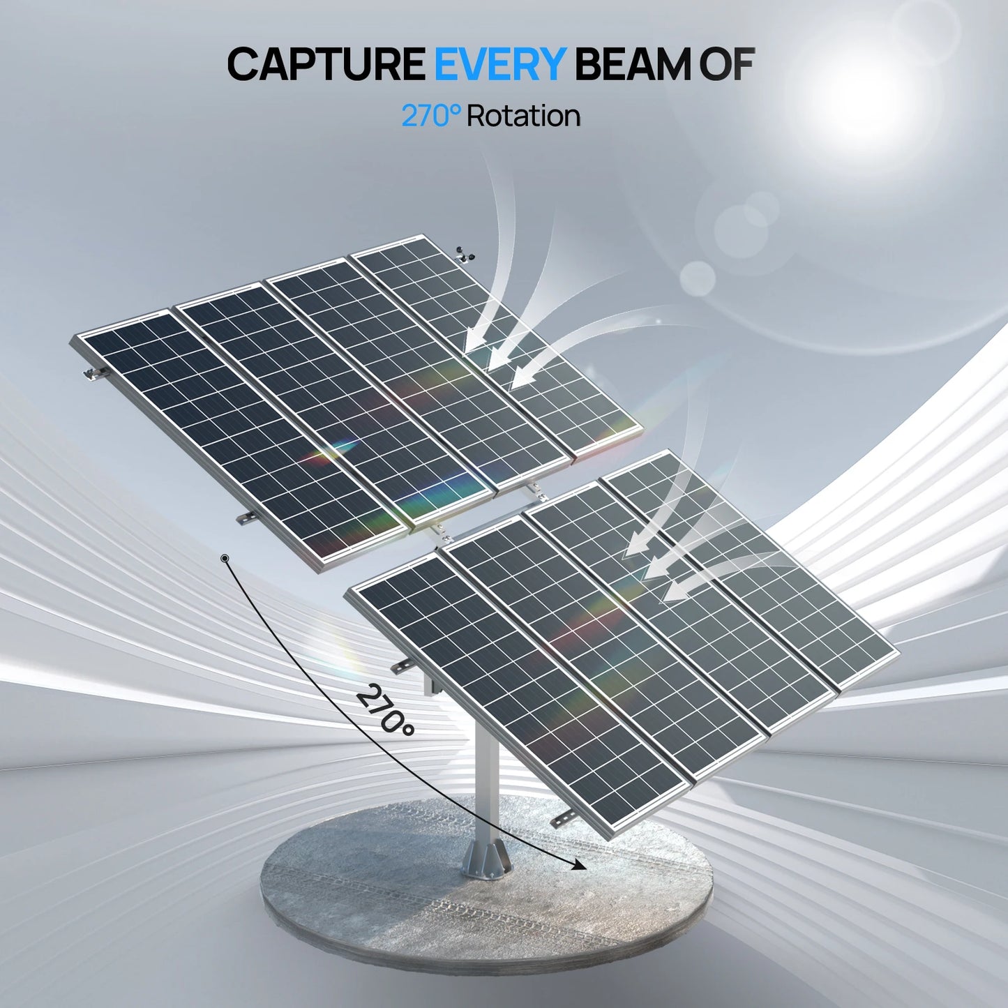 ECO-WORTHY Solar Panel Dual Axis Tracking System