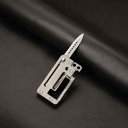 Sliding Blade Knife Hunting Camping Multi-tool EDC Pocket Utility Tool Bring a screwdriver and a tool for tightening nuts