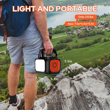 150W 97.68Wh Portable Power Station 110V AC Outlets Solar Generator Power Bank For Outdoor Camping RV Travel Emergency Use