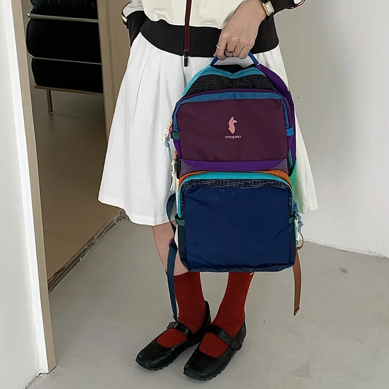 Dopamine Boosting Multi-Color Alpaca Backpack Unisex Lightweight Casual Sports Business Outdoor Hiking Traveling Commuting Mount